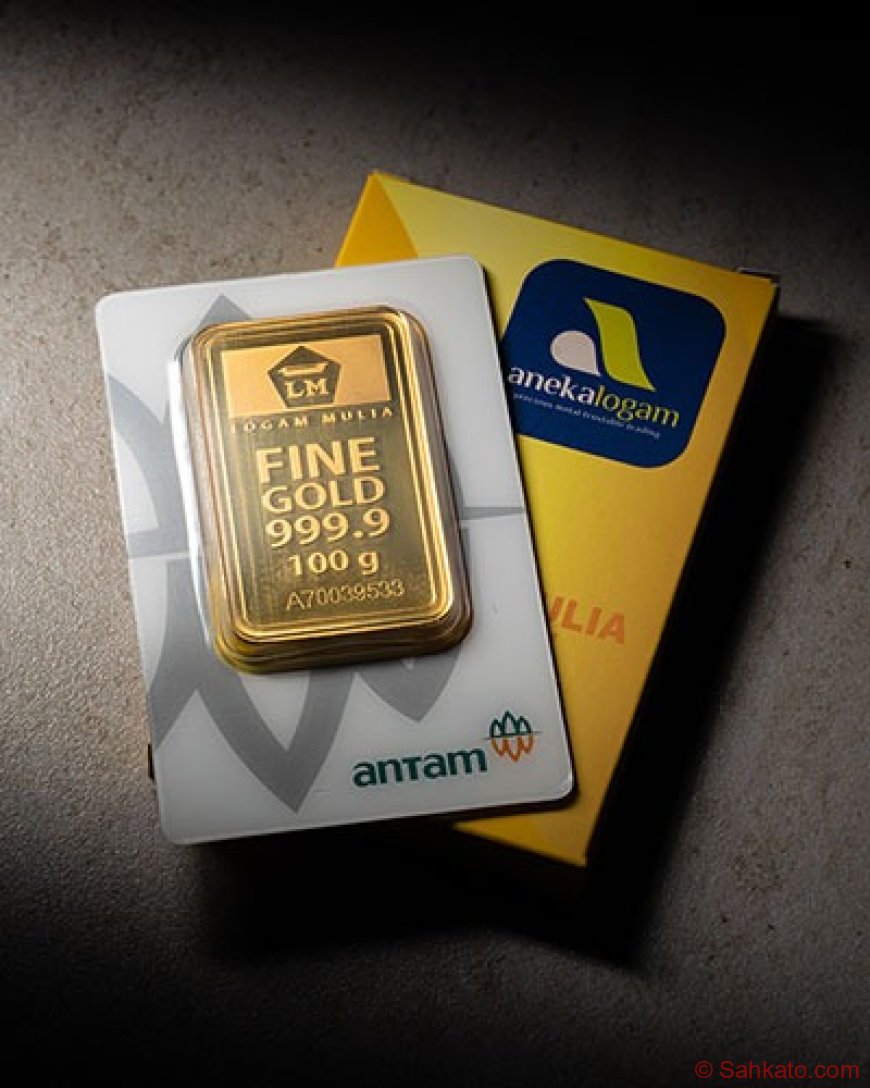 Harga Emas Antam Terjun Bebas, Sentuh Level Terendah 6 Minggu