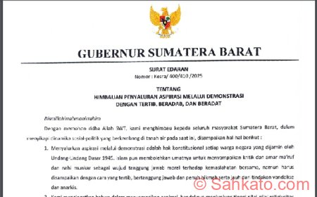 Gubernur Sumbar Imbau Demo Tertib: Aspirasi Tanpa Anarkis
