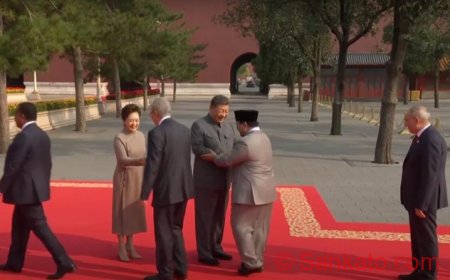 Prabowo Hadiri Parade Militer China, Disambut Hangat Xi Jinping