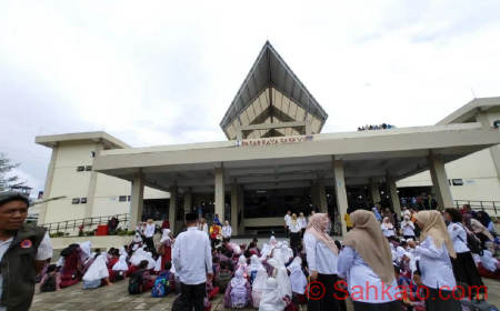 Siswa SDN 11 Belakang Tangsi Padang Antusias Ikuti Simulasi Tsunami Nasional 2025