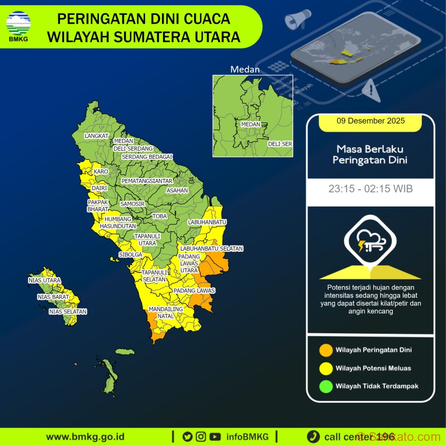 BMKG Peringatkan Hujan Lebat Ancam Banyak Wilayah Nias!