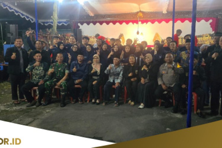 Babinsa Karanganom Dampingi Sadranan dan Wayang Kulit, Lakon Wahyu Katentreman Meriahkan Klaten Utara
