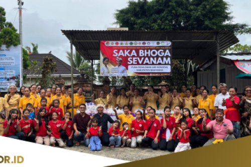 Bagi Takjil hingga Sembako, Umat Hindu Banyumas Rayakan Nyepi di Tengah Suasana Ramadhan