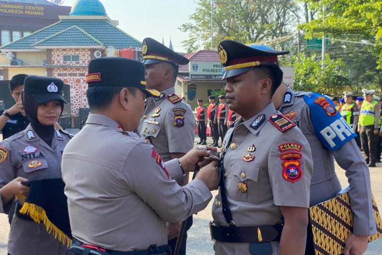 Kapolresta Padang Pimpin Sertijab, AKP Wildan Jabat Kasat Reskrim Polres Sijunjung