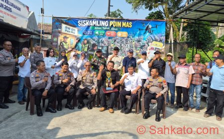 Poskamling RW 011 Poin Mas Depok Raih Juara II Satkamling Bersih Tingkat Polda Metro Jaya