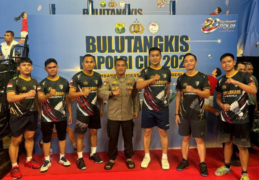 Tim Korsabhara Baharkam Polri Ikut Kejuaraan Bulutangkis Kapolri Cup 2026