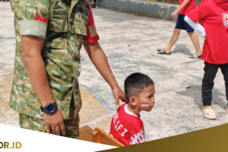 Babinsa Tegal Gundil Kawal Lomba HUT ke-81 RI, Warga Bogor Baru Taman Merasa Lebih Aman