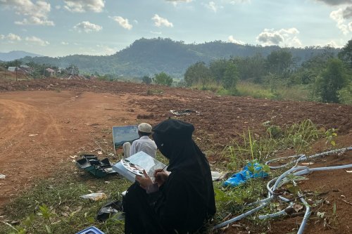 Dangau Studio Kembali Gelar Live Painting di Batu Busuak, Ubah Luka Galodo Jadi Karya Seni