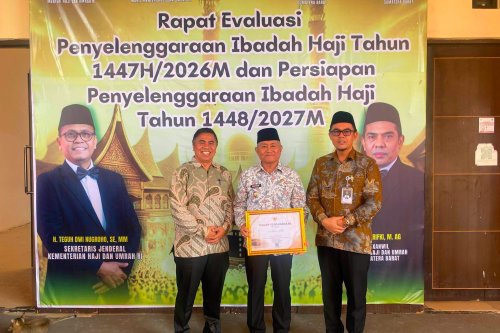 Pemerintah Kota Solok Raih Penghargaan Kementerian Haji dan Umrah