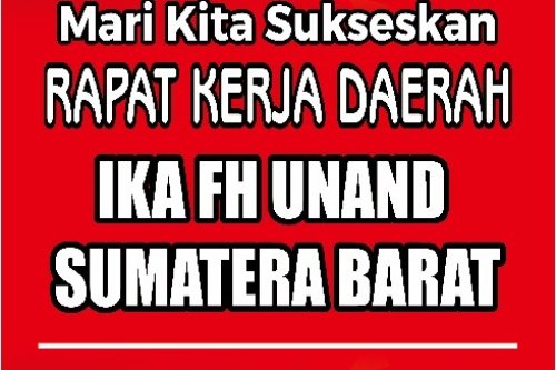 Ketua Umum IKA FHUA Prim Hariyadi Bakal Buka Langsung Rakerda Sumbar, Ini Agenda Lengkapnya