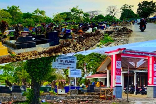 Makam Terendam Banjir Berulang, DLH Padang Bangun Drainase Keliling TPU Tunggul Hitam
