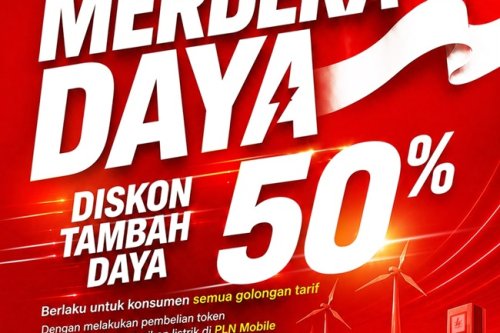 Diskon 50 Persen Tambah Daya Listrik, PLN Hadirkan Promo Spesial HUT ke-81 RI