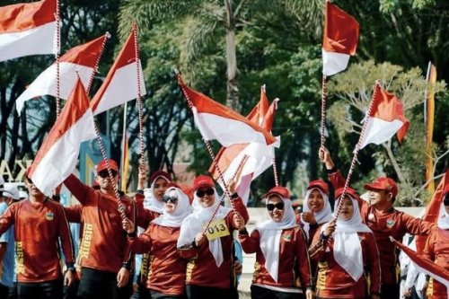 Lomba Gerak Jalan OPD Solok Selatan Meriah, Diikuti 34 Tim
