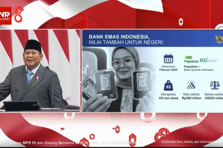 BSI Ucapkan Terima Kasih ke Prabowo, Bullion Bank Kelola 153 Ton Emas Senilai Rp360 Triliun