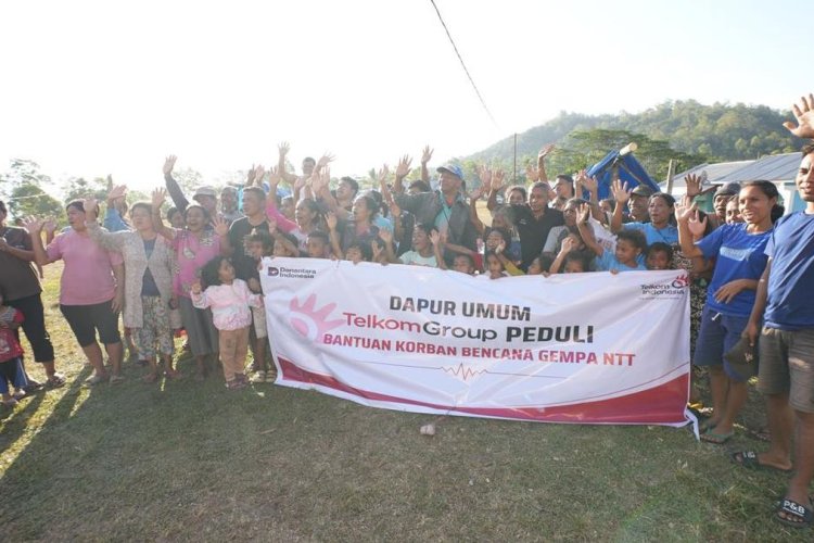 TelkomGroup Gelontorkan Rp1,3 Miliar untuk Korban Gempa NTT, Bantuan Disalurkan ke Lebih dari 10 Wilayah