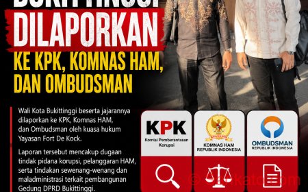 Wali Kota Bukittinggi Dilaporkan ke KPK, Komnas HAM, dan Ombudsman