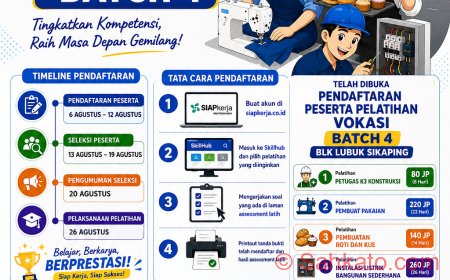 Kesempatan Emas! Pelatihan Vokasi Batch 4 Resmi Dibuka, Lulusan SMA Bisa Daftar