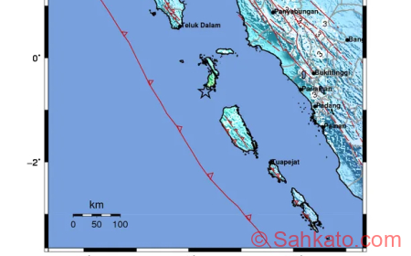 Padang Ikut Bergoyang! Gempa M6,1 Guncang Perairan Tenggara Nias Selatan