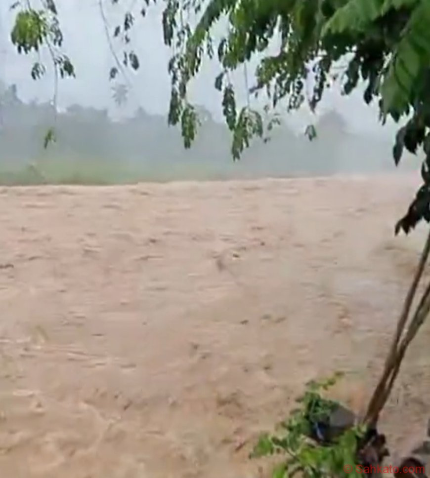 Hujan Deras, Sungai Lubuk Minturun Meluap, Warga Diimbau Tingkatkan Kewaspadaan