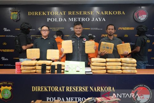 Polda Metro Jaya Sita 27,96 Kg Ganja dari Jaringan Narkoba di Jakarta Timur