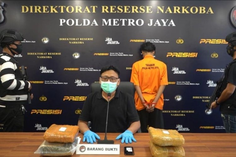 Polda Metro Jaya Gagalkan Peredaran Empat Kilogram Ganja di Palmerah