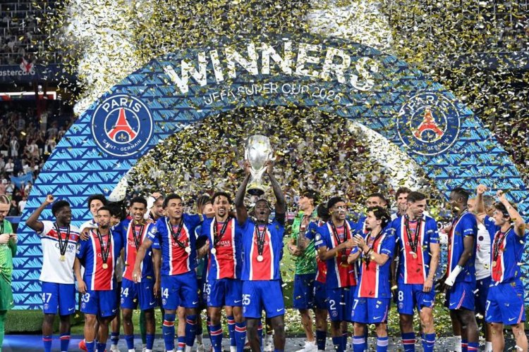PSG Pertahankan Tahta Piala Super Eropa, Kalahkan Aston Villa 2-1