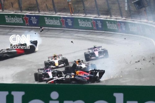 Kemenangan Kedua Beruntun Norris di GP Belanda, Verstappen Tersingkir Kecelakaan
