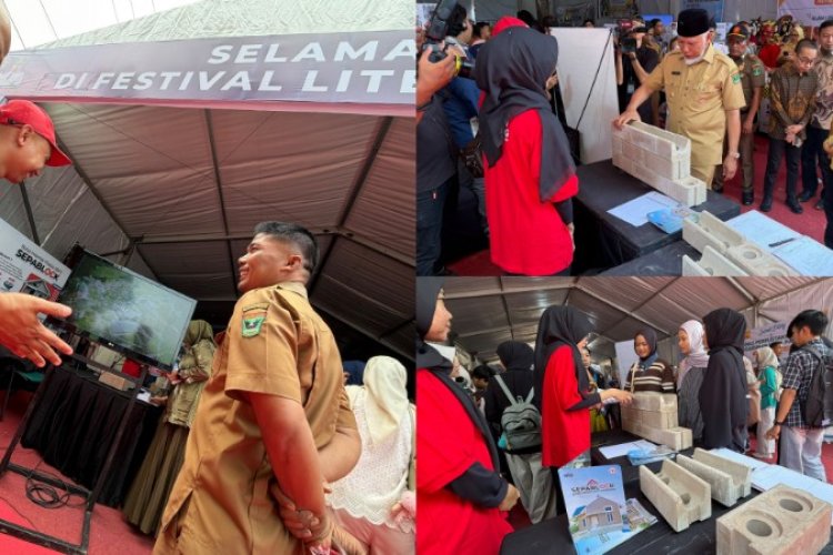 Gubernur Sumbar Kepincut SEPABLOCK di Festival Literasi 2026, Inovasi Konstruksi Tanpa Pembakaran