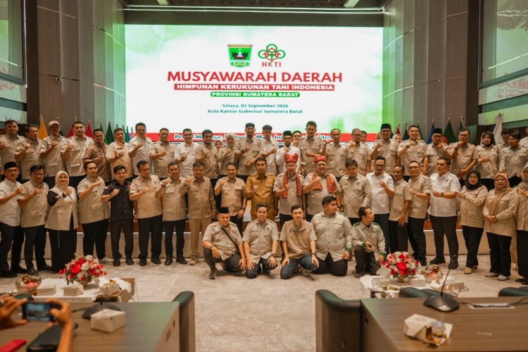 Bupati Solok Jon Firman Pandu Pimpin HKTI Kabupaten Solok Periode 2026-2031