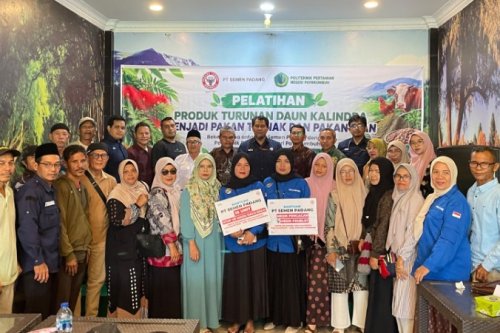Petani Aur Malintang Dilatih Olah Daun Kaliandra Jadi Pakan Ternak dan Ikan, Dapat Mesin Pencacah hingga Pembuat Pelet