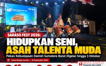 Saraso Fest 2026 Hidupkan Kembali Seni Tradisi dan Talenta Muda Sumbar