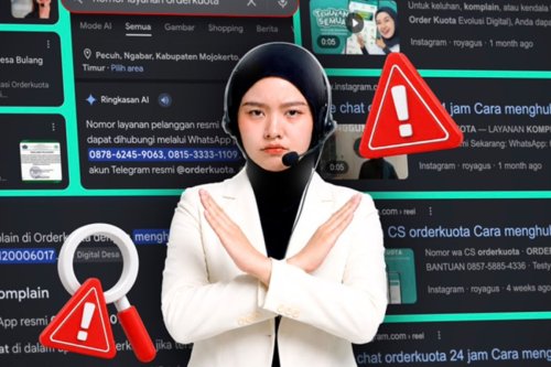 Orderkuota Ungkap Modus CS Palsu di Google dan Situs Pemerintah, Korban Diminta Transfer hingga OTP