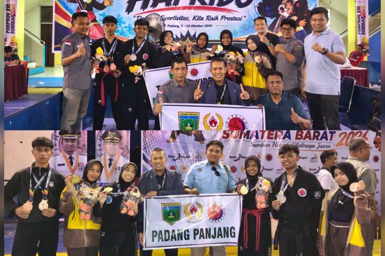Hapkido Padang Panjang Panen 9 Medali di Porprov Sumbar 2026, Dua Emas Disumbang Zakiyyah Bastra