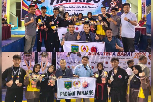 Hapkido Padang Panjang Panen 9 Medali di Porprov Sumbar 2026, Dua Emas Disumbang Zakiyyah Bastra