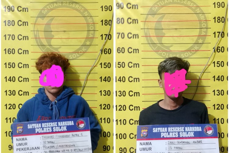 Polisi Ringkus Dua Pemuda di Selayo Dini Hari, Satu Paket Sabu Disita dari Tangan Mereka