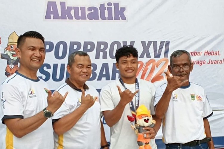 Zikri Akhman Sumbang Emas Pertama untuk Kota Padang di Porprov Sumbar 2026, Incar Sapu Bersih Lima Nomor