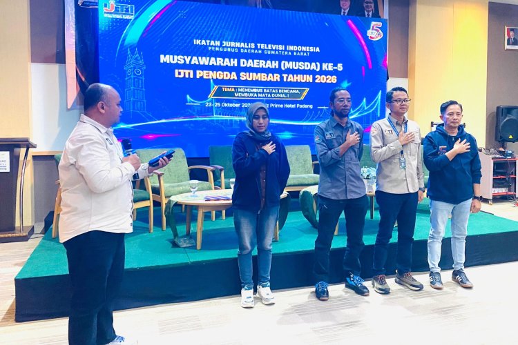 Defri Mulyadi Kembali Pimpin IJTI Sumbar, Unggul 38 Suara di Musda V