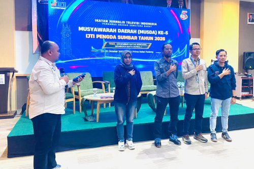 Defri Mulyadi Kembali Pimpin IJTI Sumbar, Unggul 38 Suara di Musda V