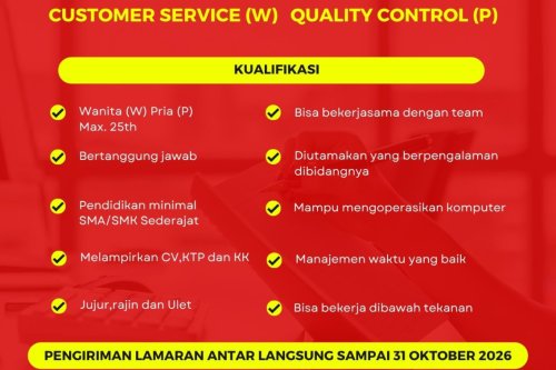 CV Max-Indo Padang Buka 8 Posisi Sekaligus, Peluang Kerja bagi Warga Kota dan Sekitarnya