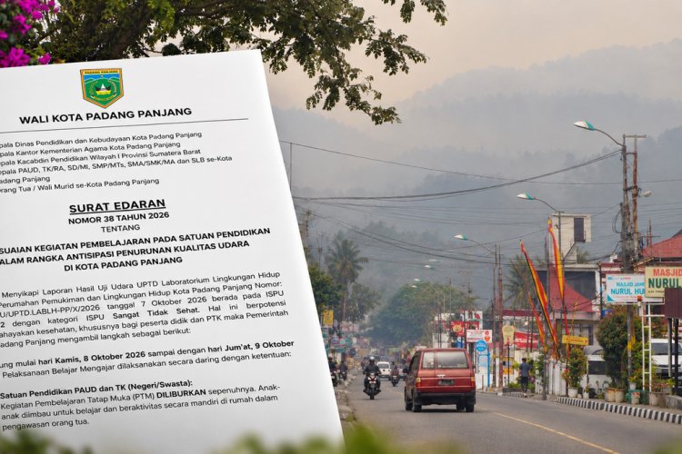Udara Padang Panjang Masuk Kategori Sangat Tidak Sehat, Sekolah Kembali Daring 8-9 Oktober