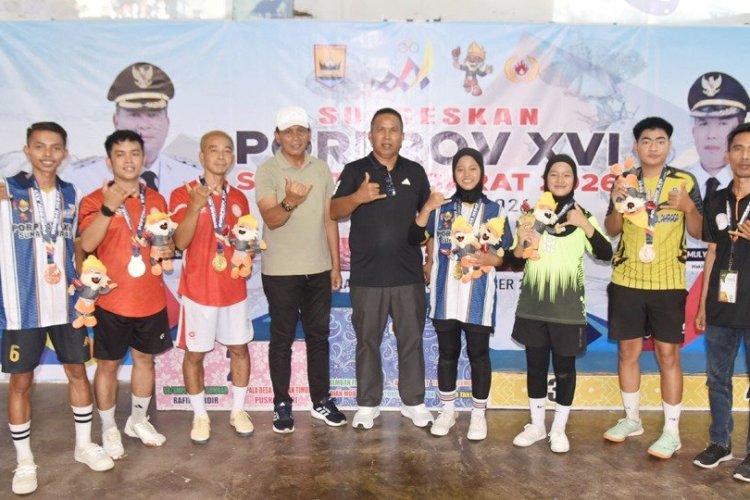 Tuan Rumah Porprov XVI Sumbar, Atlet Teqball Kota Pariaman Borong 4 Medali