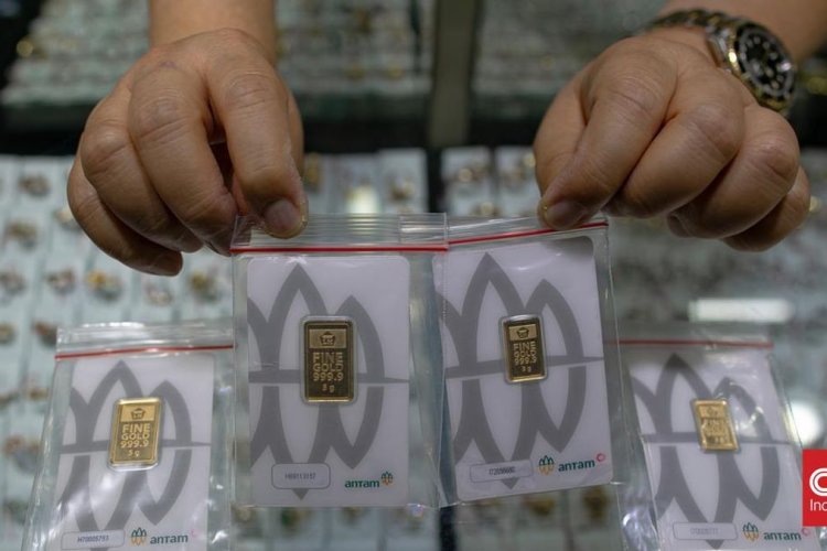 Harga Emas Antam Kembali Melandai, 1 Gram Kini Dibanderol Rp2,550 Juta