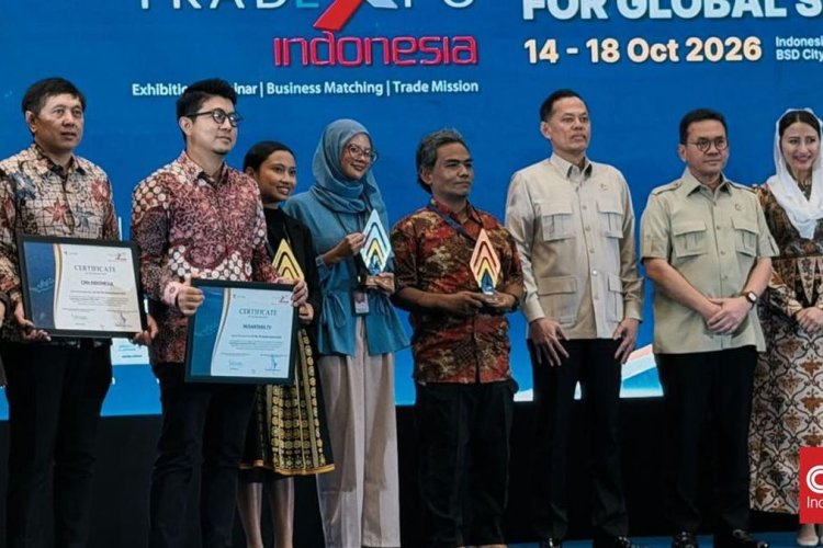 CNN Indonesia Dapat Penghargaan Khusus Kemendag di TEI 2026, Ini Perannya