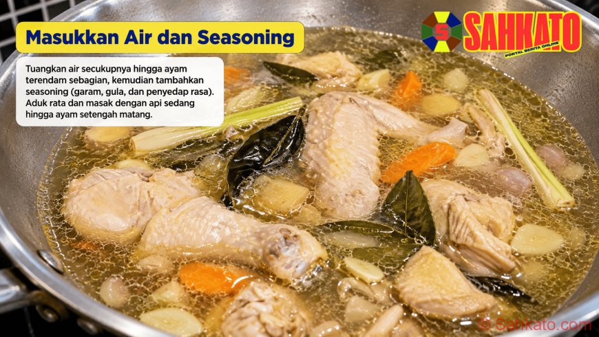 Tambahkan Air dan Seasoning