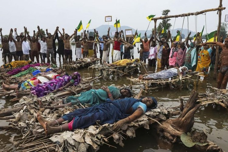 Proyek Penghubung Sungai Senilai US$87 Miliar di India Justru Rendam Desa dan Kuil Warga