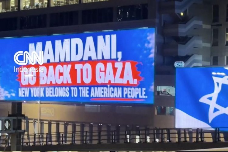 Baliho di Tel Aviv Desak Wali Kota New York Mamdani Kembali ke Gaza, Perselisihan dengan Netanyahu Memanas