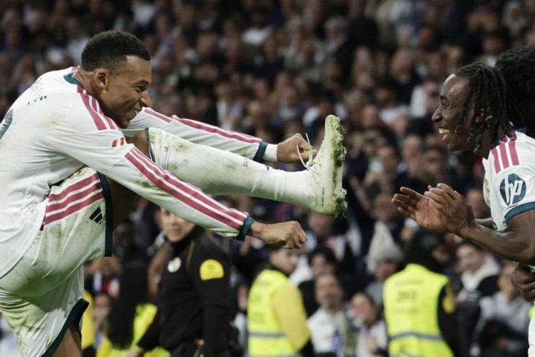 Real Madrid Pesta Gol ke Gawang Sevilla, Mbappe Tertawa Lepas Rayakan Kemenangan